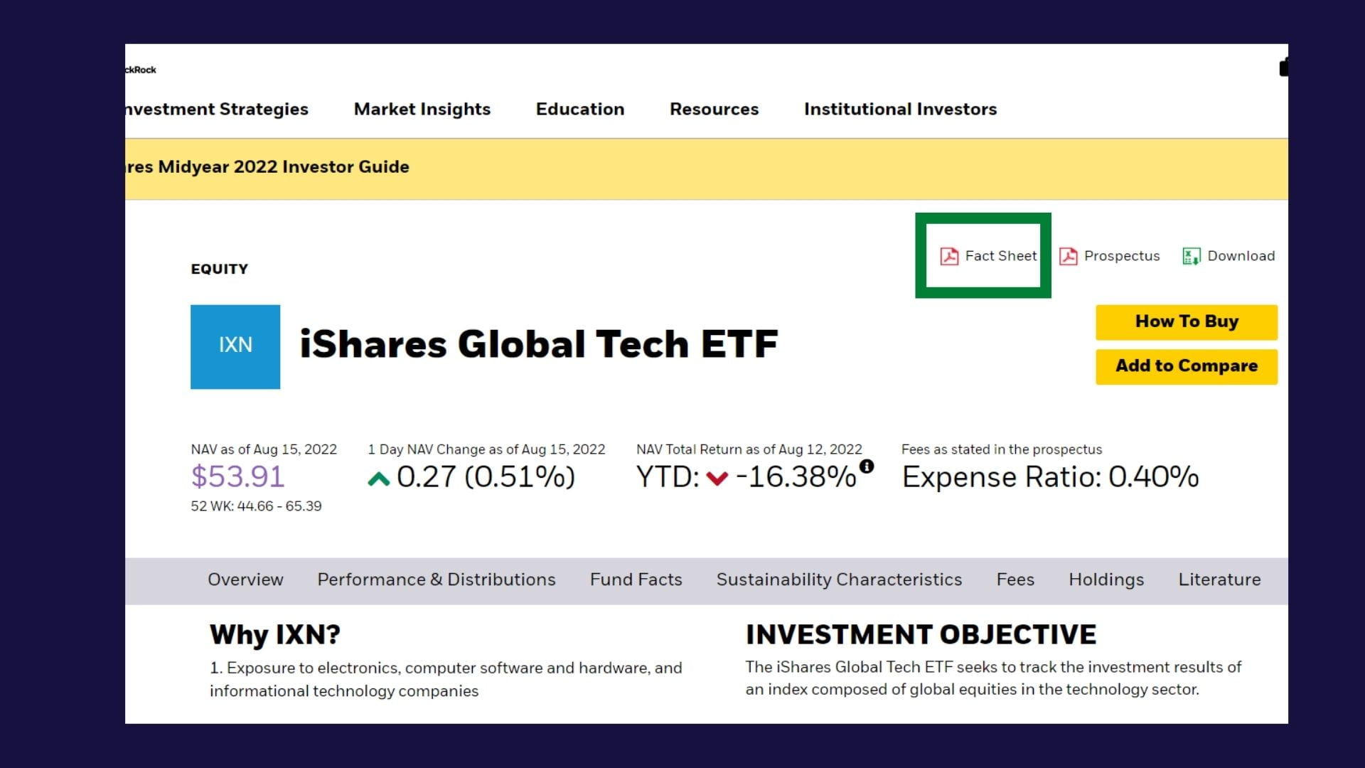 How To Read An ETF Fact Sheet Easily (2024) | New Money Blog